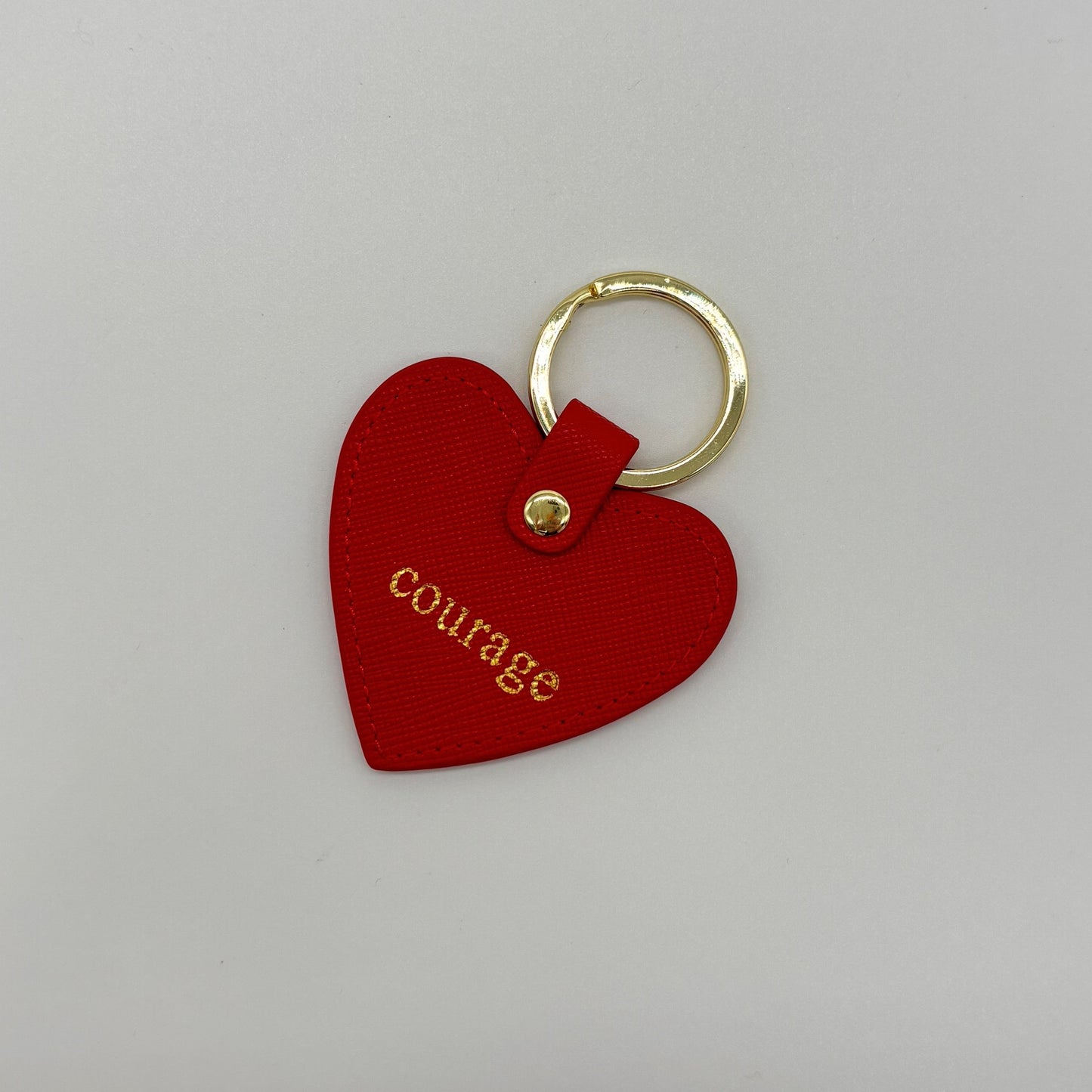 Red heart keyring