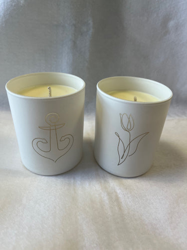 Engraved candle