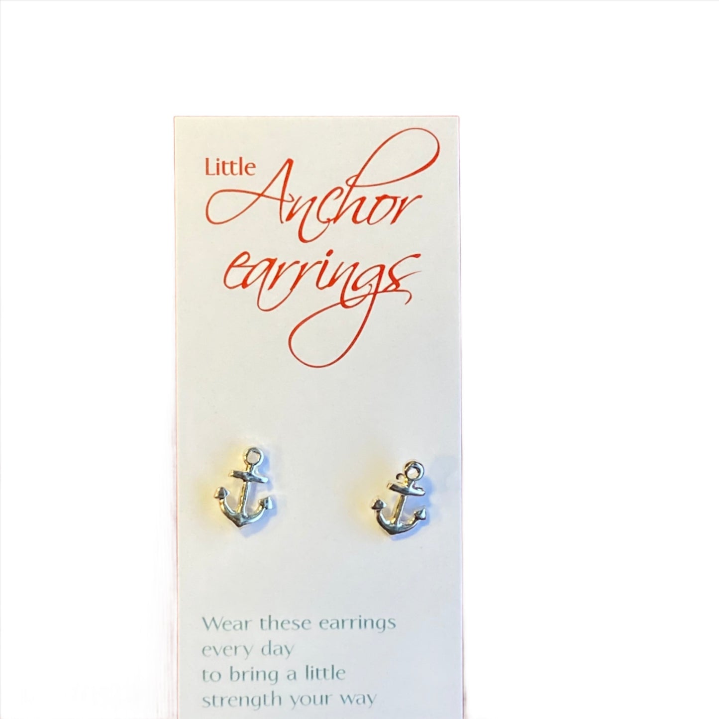 Silver Anchor Earrings